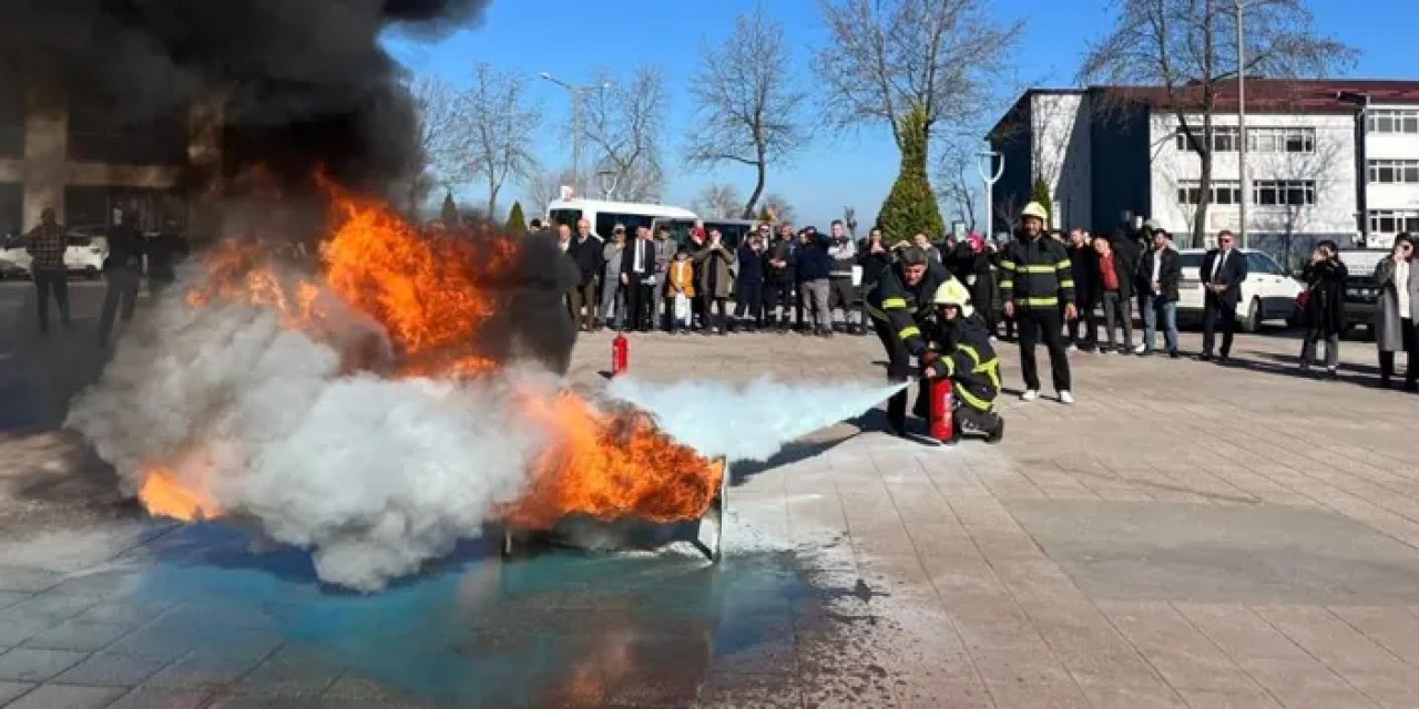 Ordu’da kamuda çalışanlara yangın eğitimi verildi!