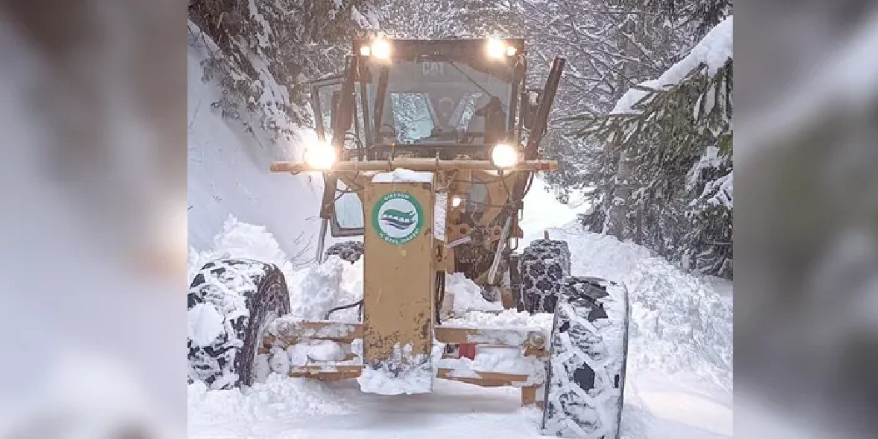 Giresun’da kar ulaşımı vurdu! 228 köy yolu ulaşıma kapandı