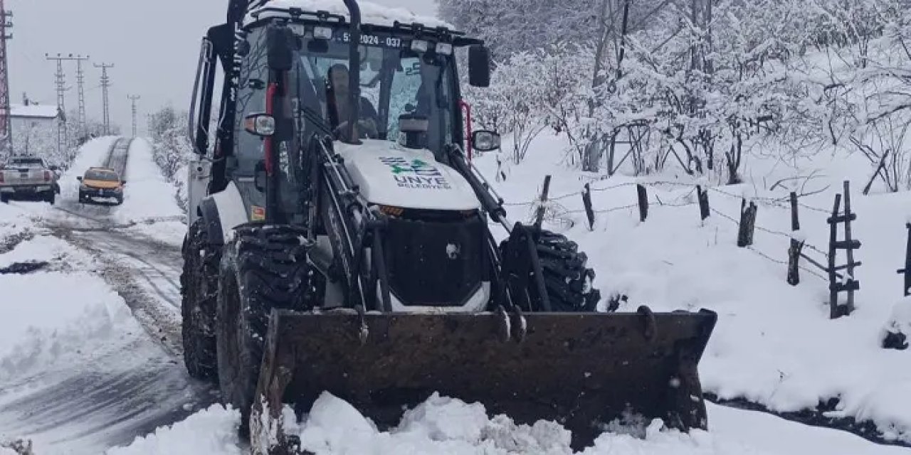 Ordu’da kar ile mücadele! Ekipler görev başında