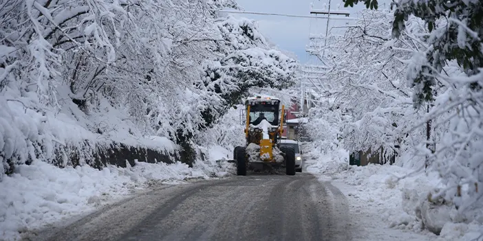 Giresun'da karla mücadele sürüyor