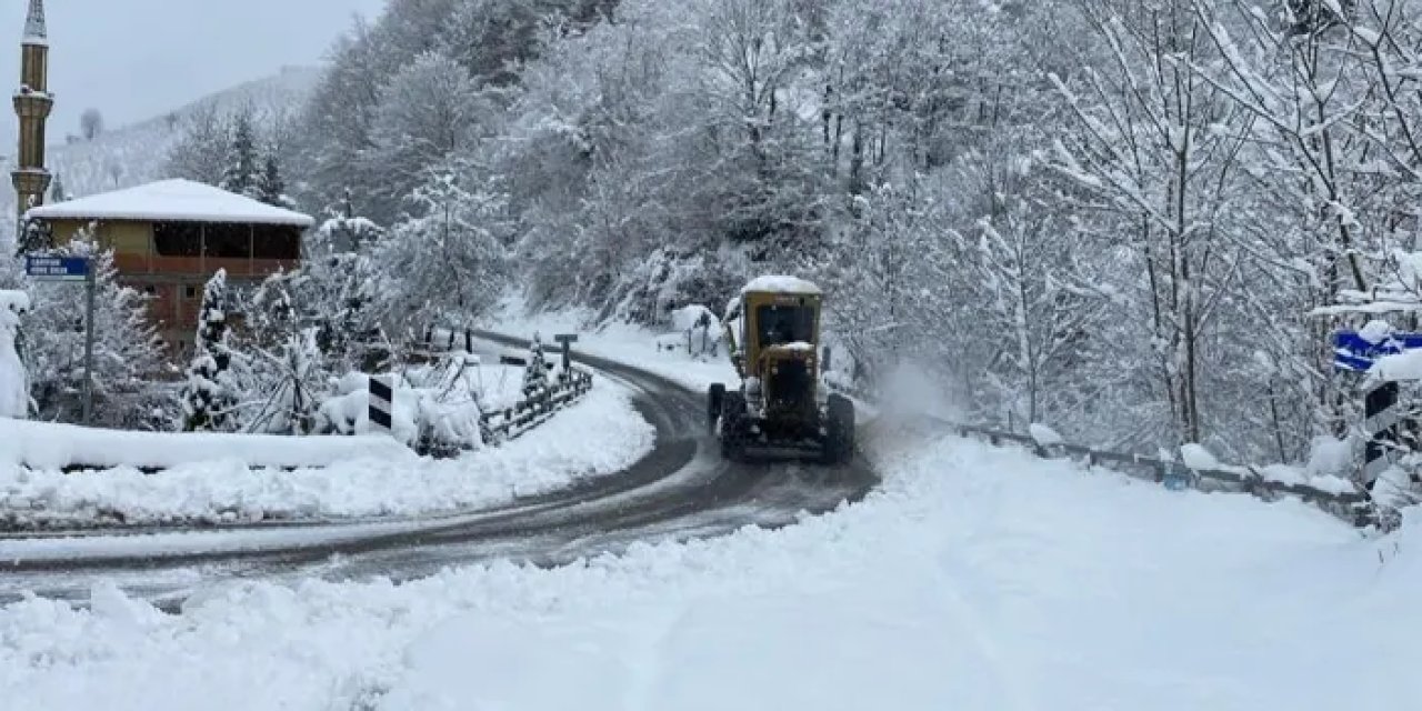 Ordu’da karla mücadele çalışmaları sürdürülüyor!