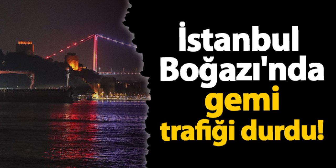 İstanbul Boğazı’nda Yoğun Sis Nedeniyle Gemi Geçişi Durduruldu