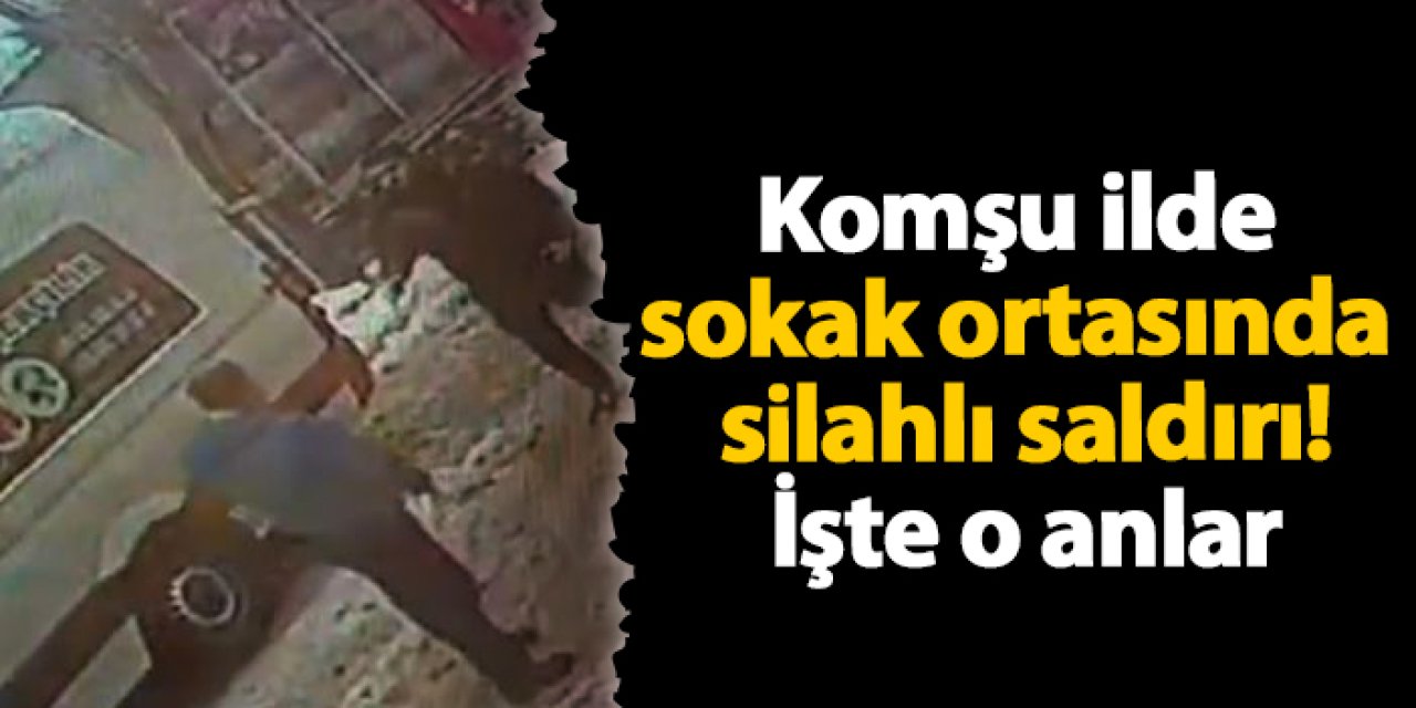 Giresun'da sokak ortasında silahlı saldırı! İşte o anlar