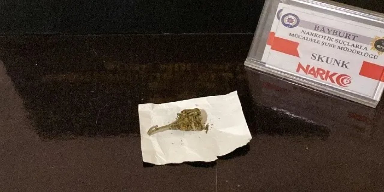 Bayburt’ta uyuşturucu operasyonu! Zehir ele geçirildi
