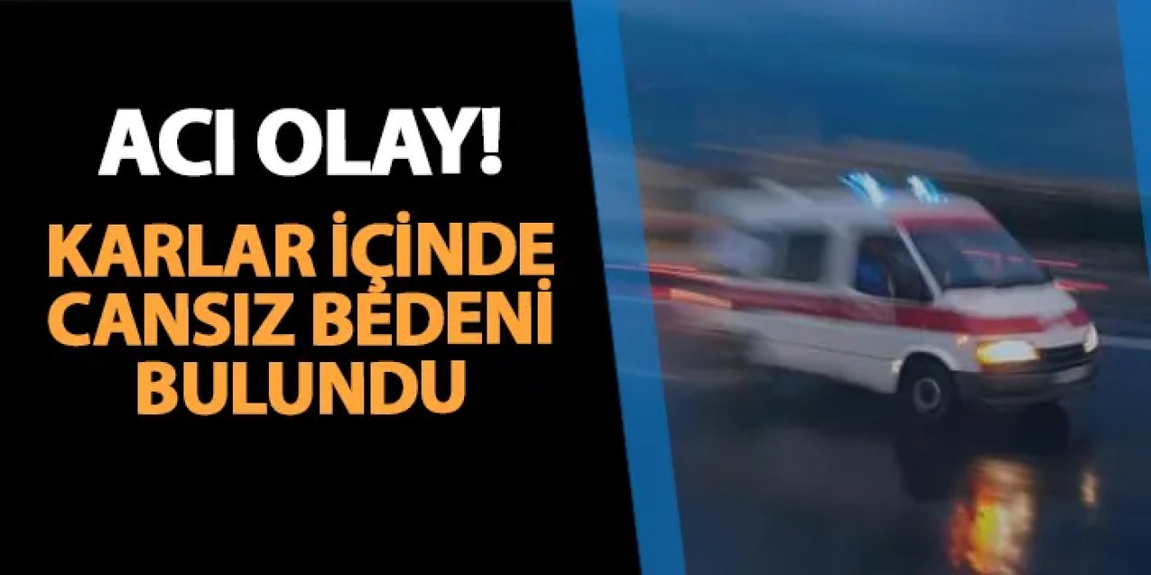 Karlar içinde ölü olarak bulundu! Polis inceleme başlattı