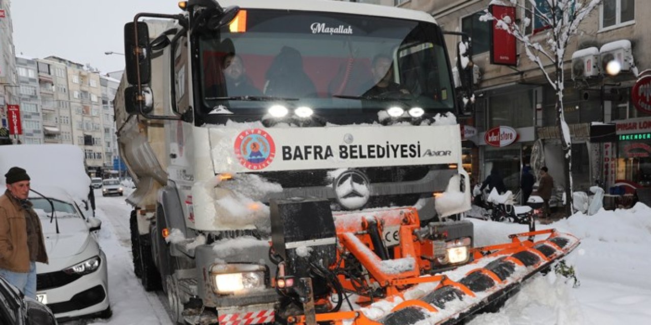 Bafra Belediye Başkanı Kılıç'tan karla mücadele açıklaması!