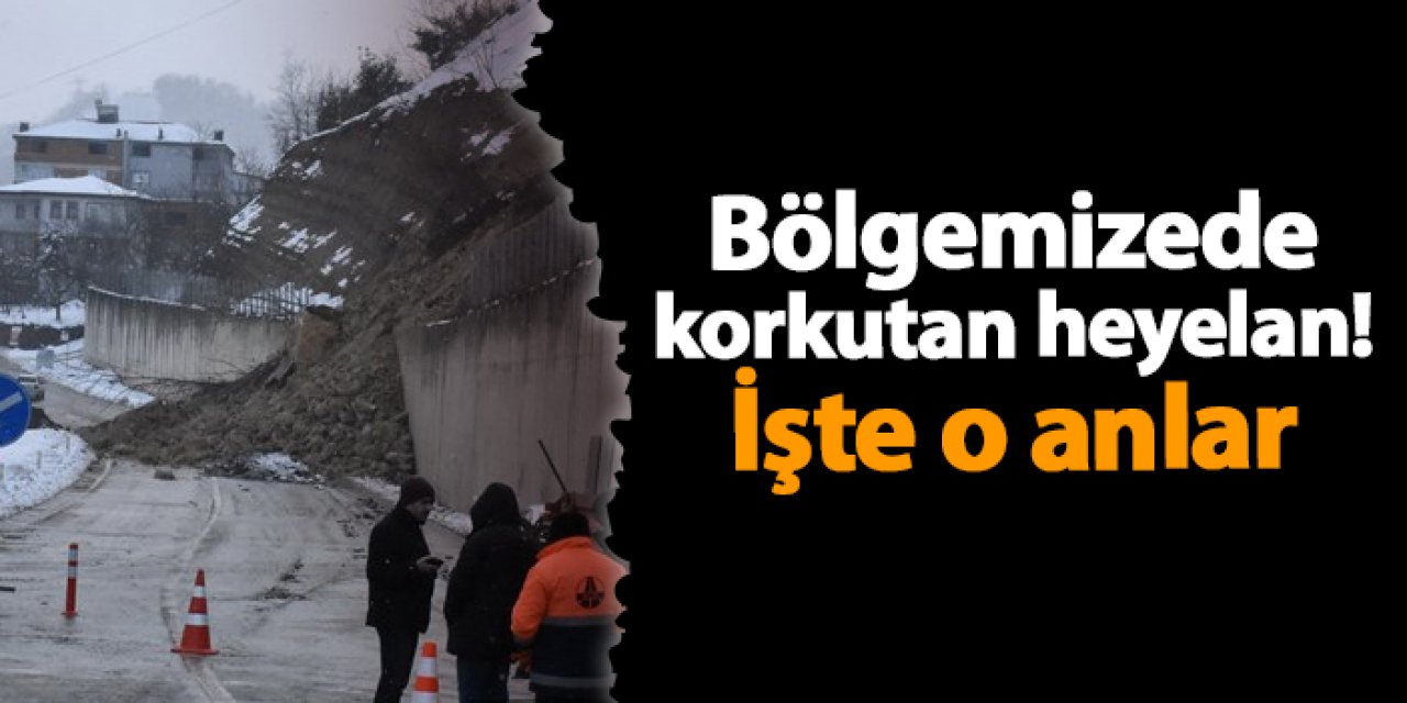 Ordu - Ulubey yolunda heyelan! İşte o anlar