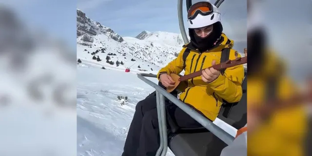 Gümüşhane’de kayak ve müziği birleştirdi! “Sevdiğimiz işi piste taşıdık”