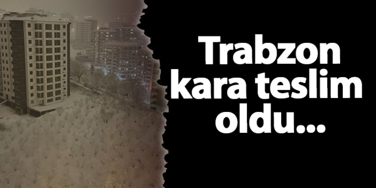 Trabzon kara teslim  oldu...