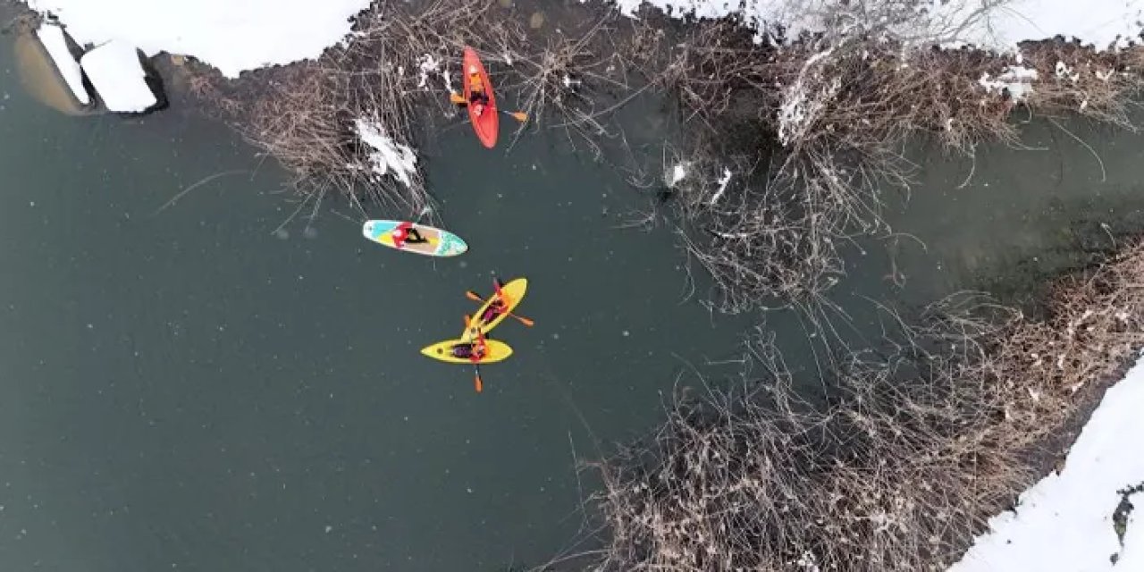 Ordu’da Gaga Gölü kanolarla renklendi!
