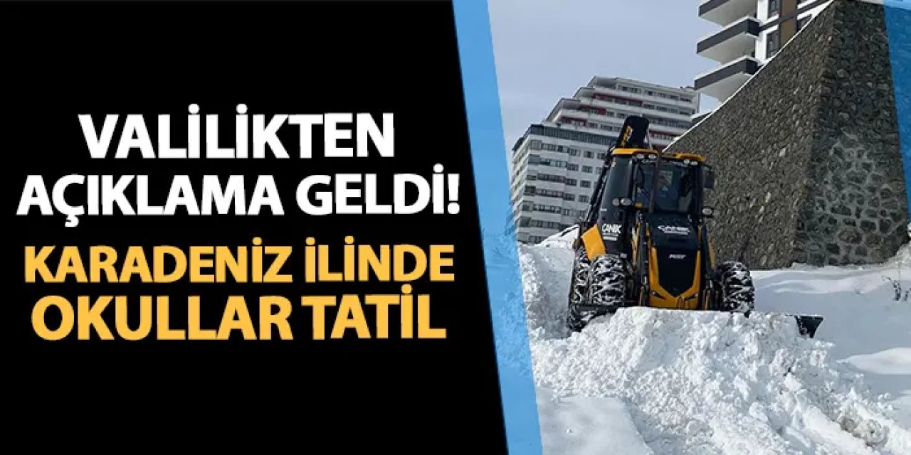 Samsun'da okullar tatil mi? Bugün okul var mı 26 Şubat Çarşamba: Valilik açıklama son dakika