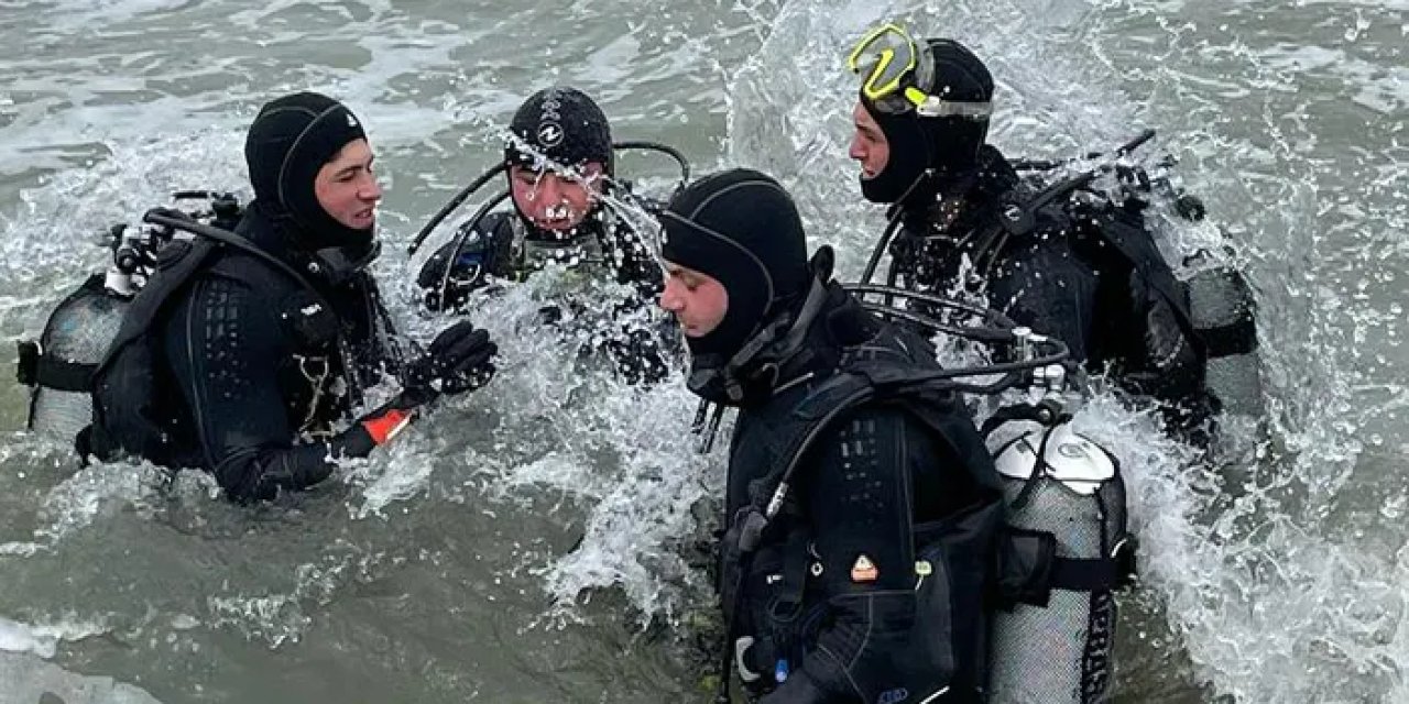 Trabzon’da soğuk su dalışı: Ekipler acil durumlara karşı hazır!