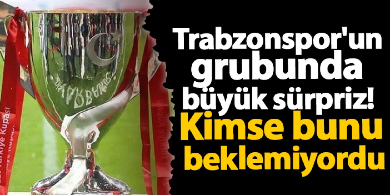 Trabzonspor'un grubunda büyük sürpriz! Kimse bunu beklemiyordu