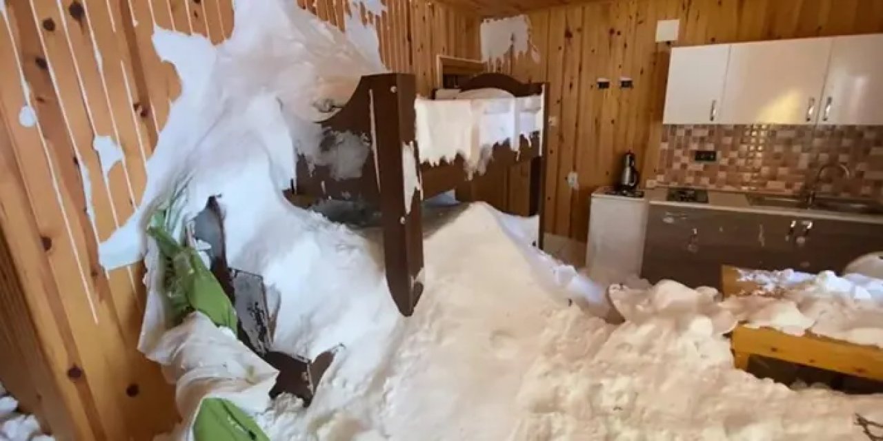 Ayder Yaylası’nda düşen çığın hasarı ortaya çıktı