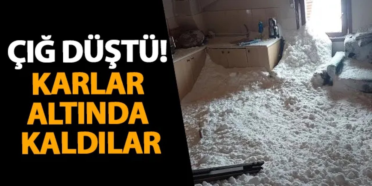 Artvin’e çığ düştü! Karlar altında kaldılar