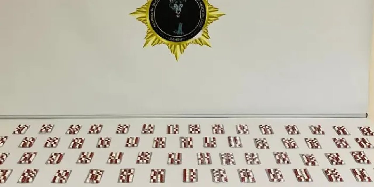 Samsun’da zehir operasyonu! 840 adet sentetik ecza ele geçti