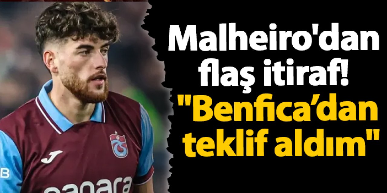 Trabzonspor'da Pedro Malheiro'dan flaş itiraf! "Benfica’dan teklif aldım"