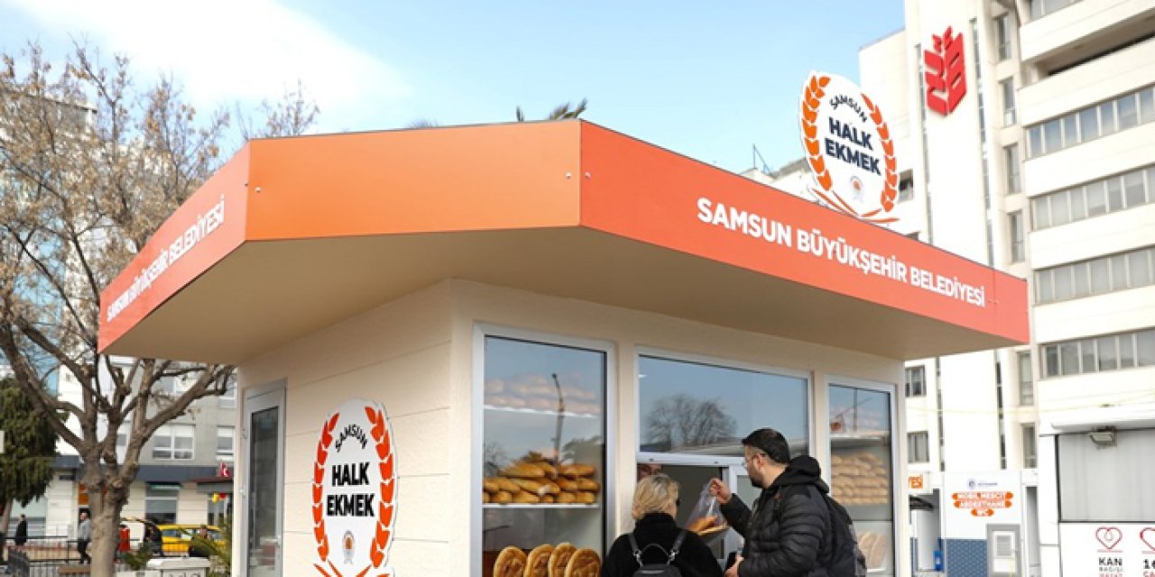 Samsun Büyükşehir Belediyesi "Halk Ekmek" noktaları açıldı