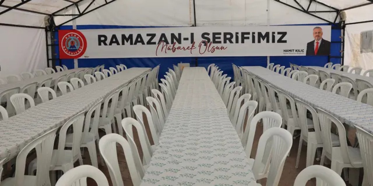 Samsun Bafra’da iftar çadırı kuruldu!