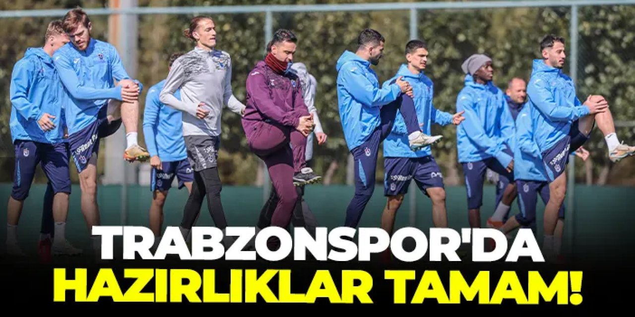 Trabzonspor Konyaspor maçı için hazır! Deplasmanda ilk galibiyet peşinde