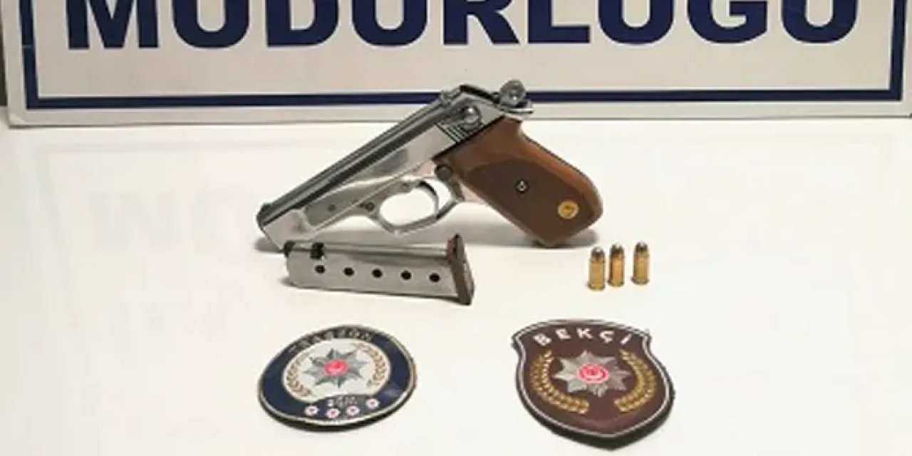 Trabzon’un Of ilçesinde el yapımı tabanca operasyonu: Bir kişi gözaltında