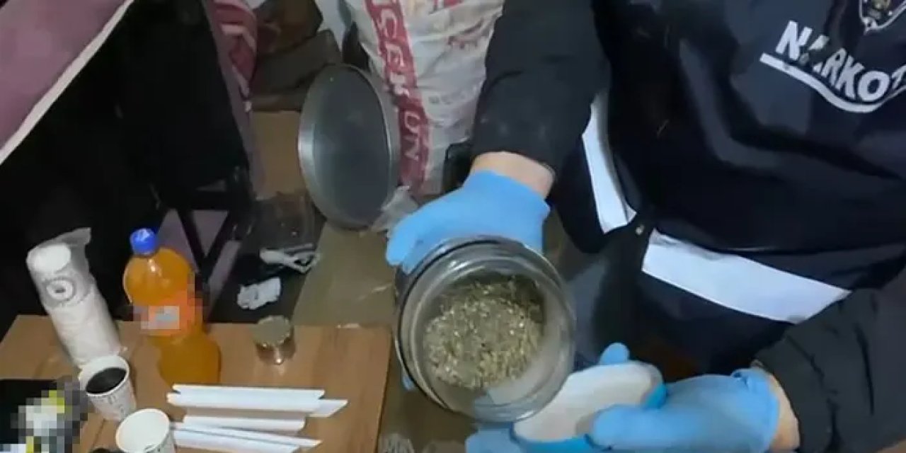 Samsun’da buzdolabı dahil evin her köşeden uyuşturucu çıktı!