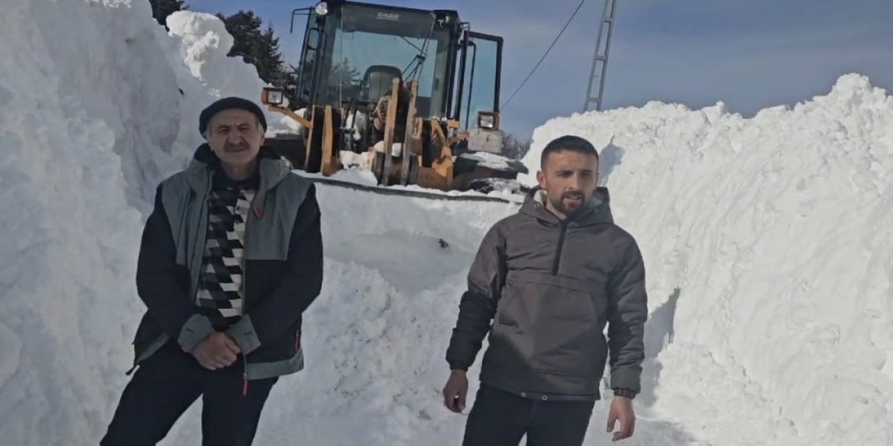 Artvin'da kar kalınlığı 3 metreyi buldu! Yol 10 günde açıldı