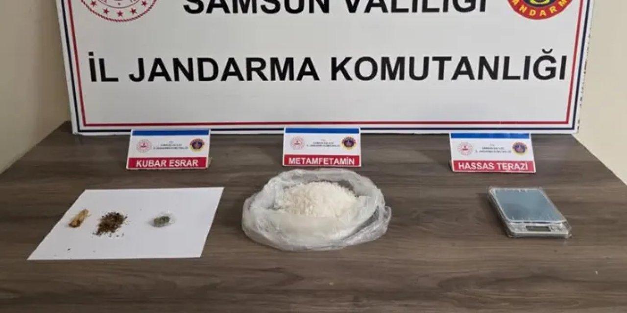 Samsun’da jandarmadan uyuşturucu operasyonu!