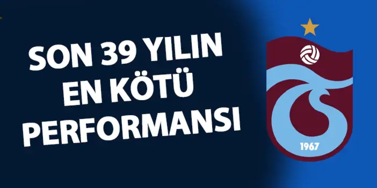 Trabzonspor’un deplasman kabusu sürüyor: 39 Yıl Sonra Bir İlk!