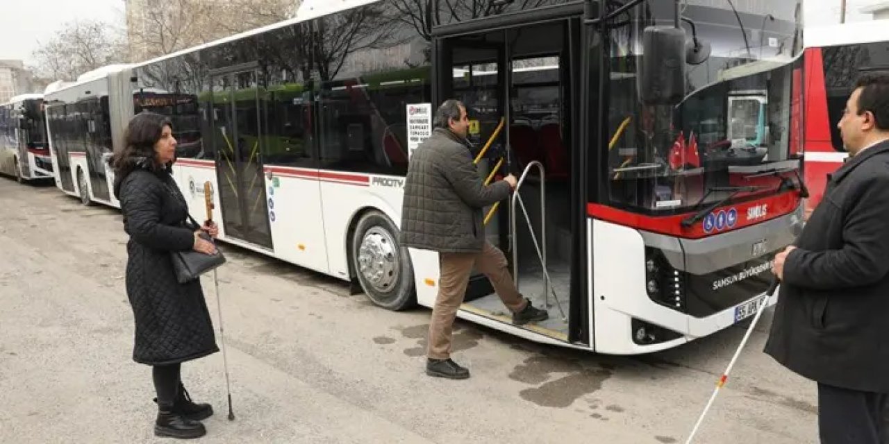 Samsun’da otobüslere ses ve görüntülü bilgilendirme!