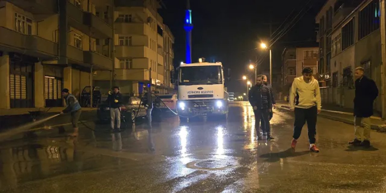 Samsun’da caddeler yıkanıyor!