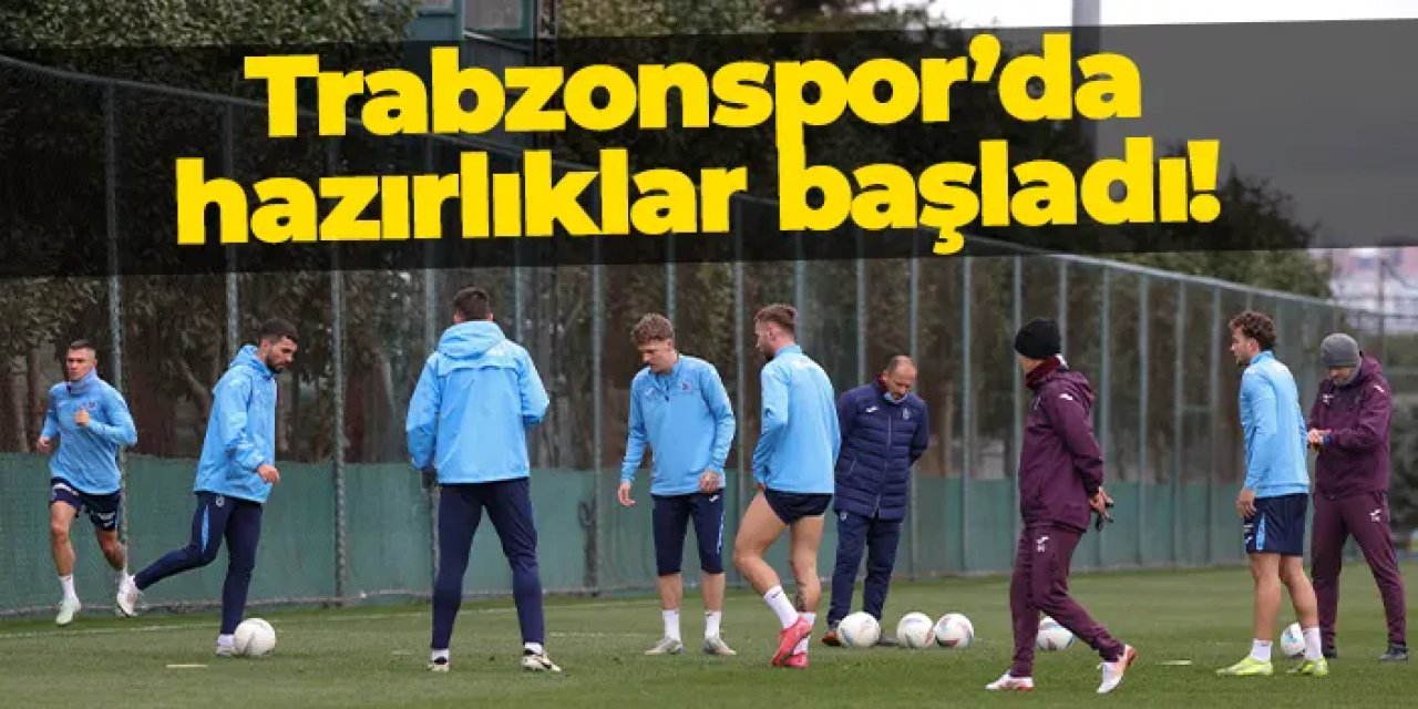 Trabzonspor, Hatayspor maçı için hazırlıklara başladı!
