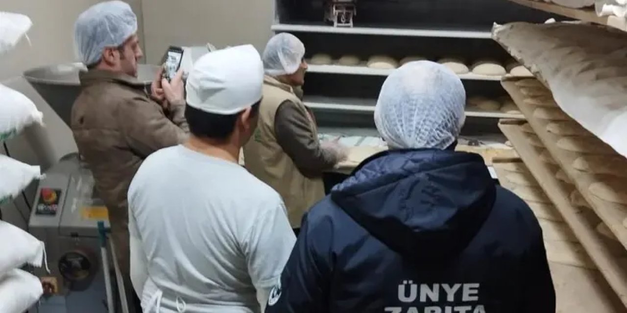 Ordu Ünye’de fırın ve marketler denetim altında