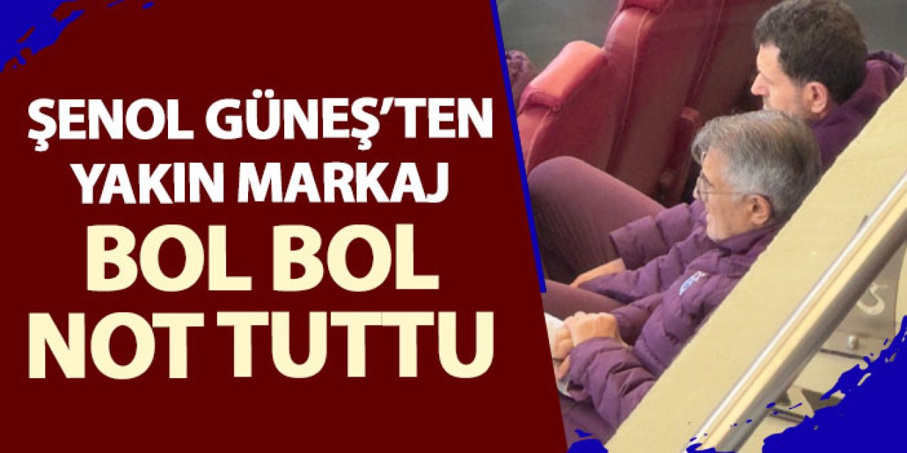 Trabzonspor’da Şenol Güneş’ten Gençlere yakın markaj! Tribünündeki yerini aldı