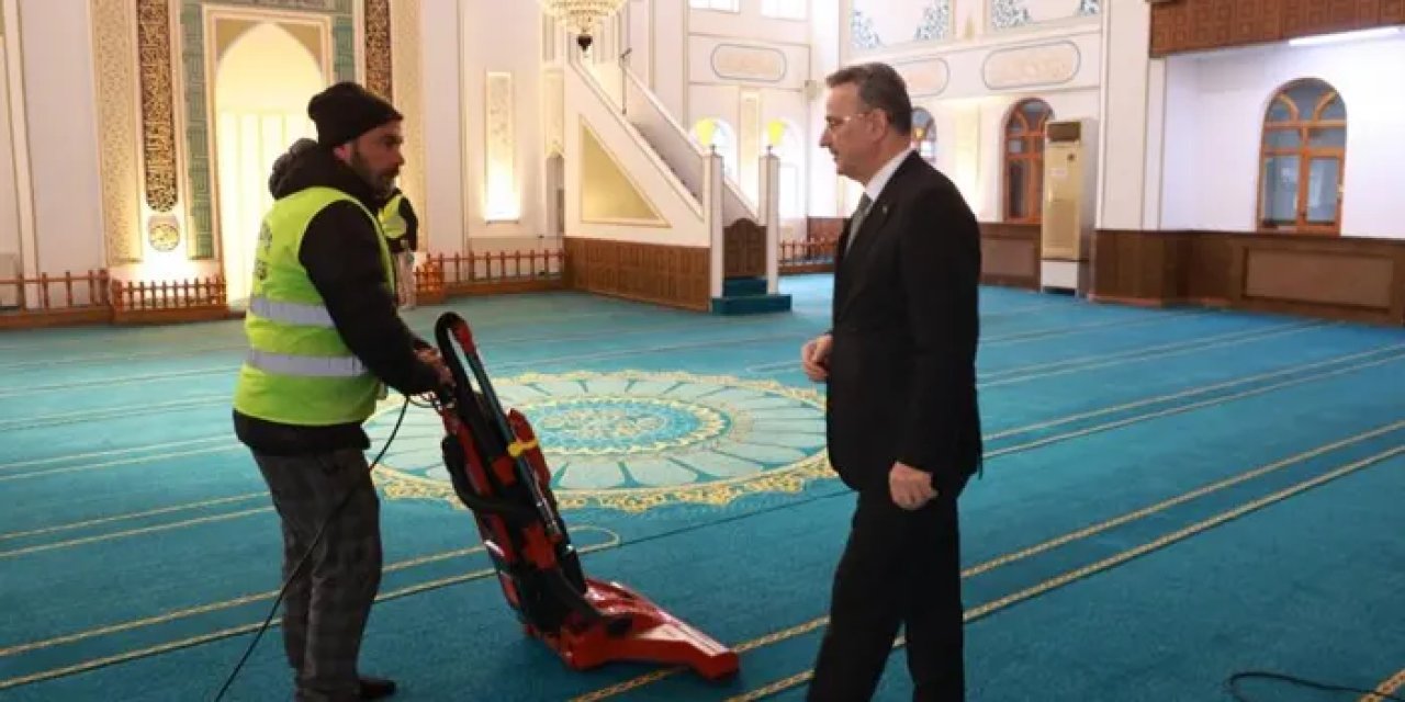 Samsun İlkadım’da cami temizliğine hız verildi