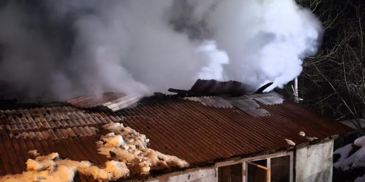 Ordu'da ev yangını! Küle döndü