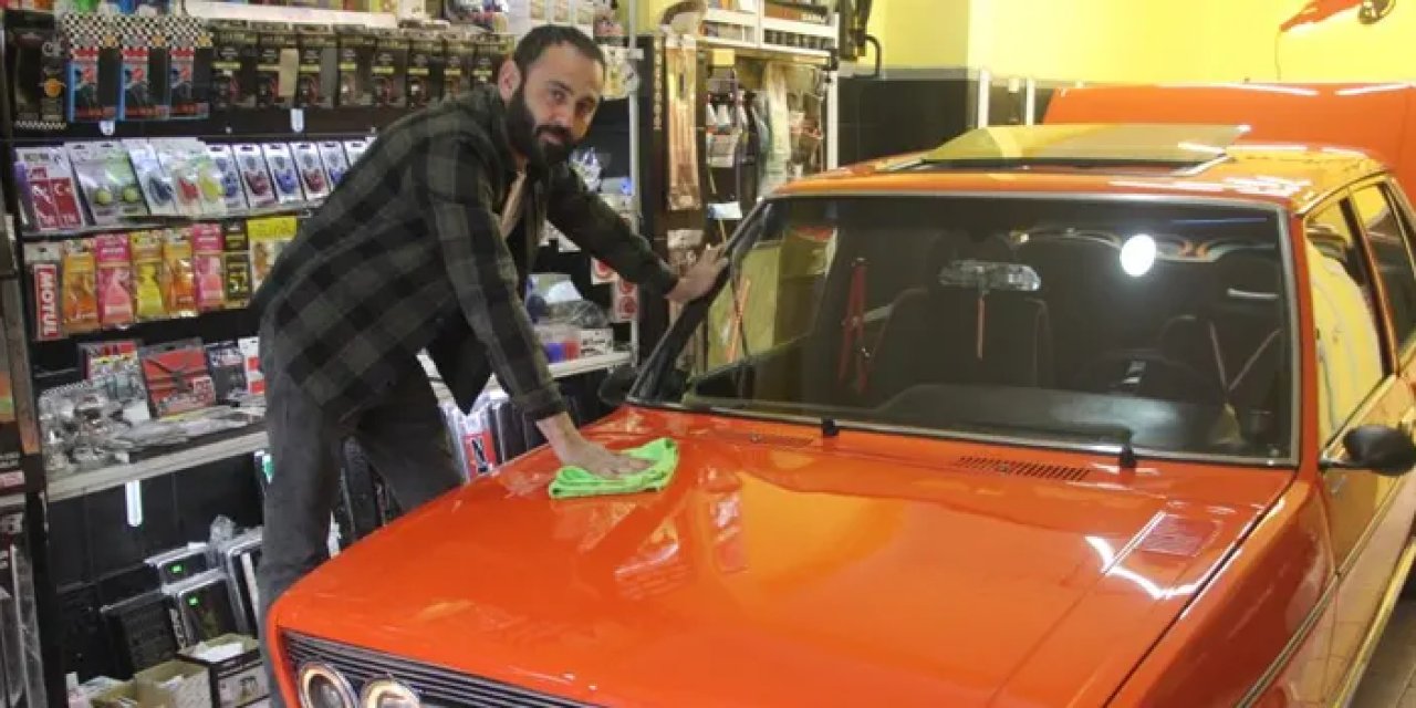 Ordu’da yarım milyonluk antika aracı dekor olarak kullanıyor