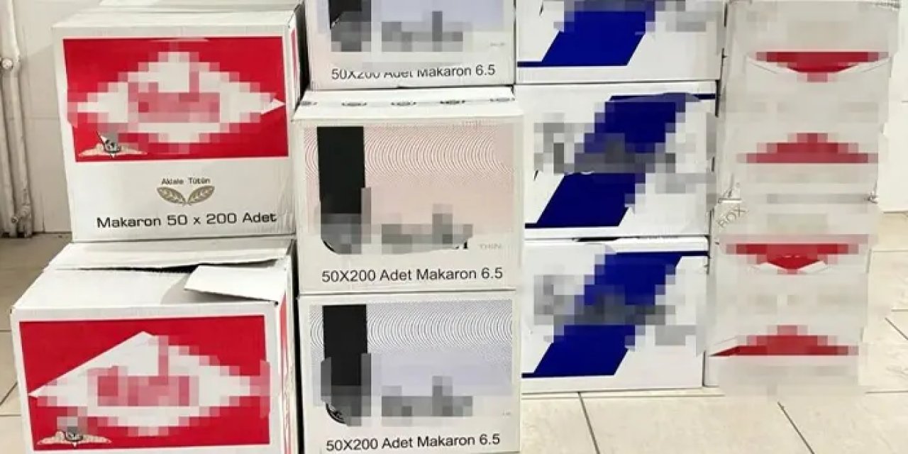 Gümüşhane’de jandarmadan kaçak makaron operasyonu!