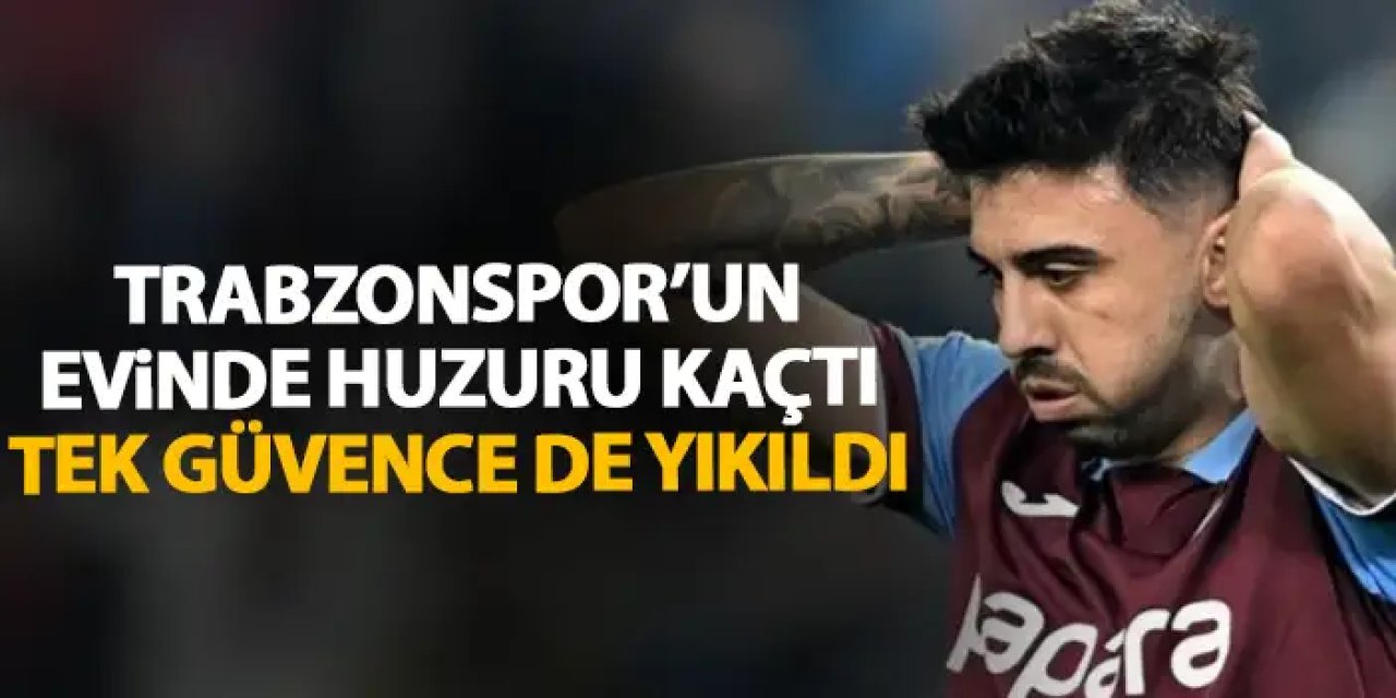 Trabzonspor'un evinde de huzuru kaçtı! Hüsran dolu sonuç
