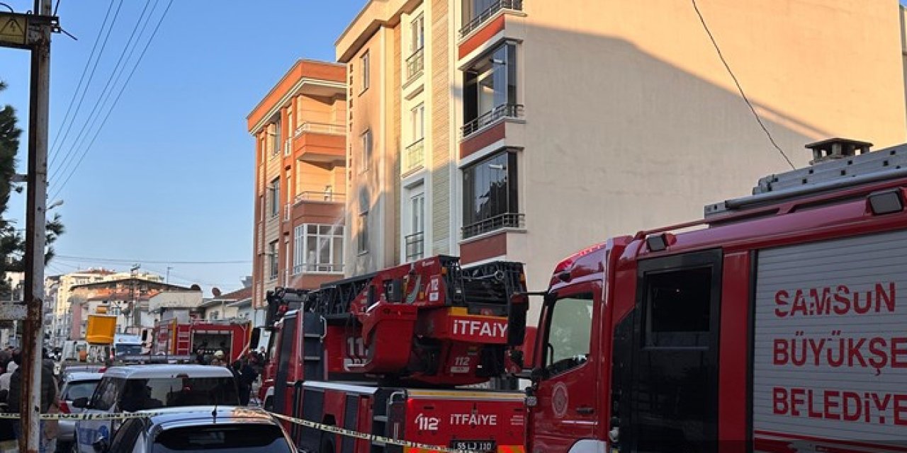 Samsun'da evde çakmakla oynayan çocuk yangına neden oldu