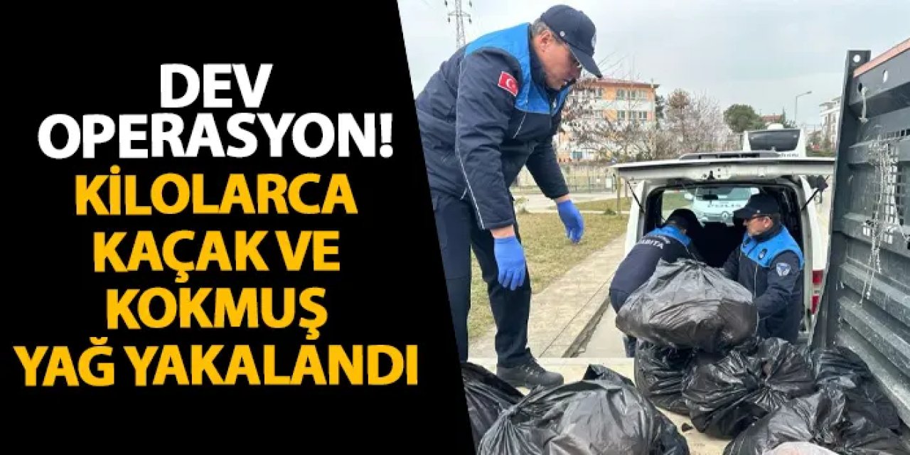 Ordu’da dev operasyon! Kilolarca kaçak ve kokmuş yağ yakalandı