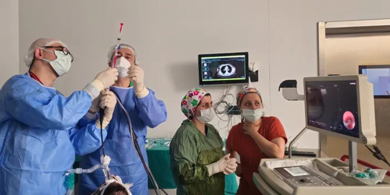 Trabzon Kanuni Hastanesi’nde bir ilk! Akciğer hastalıklarında EBUS dönemi başladı