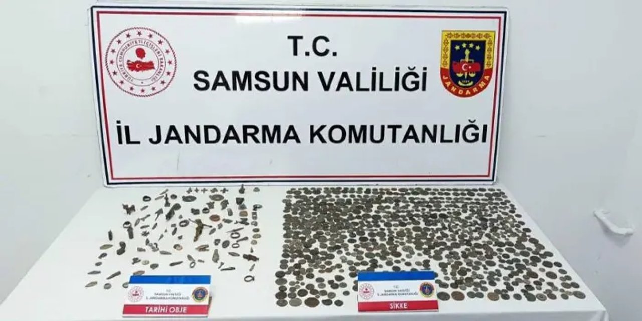 Samsun’da jandarmadan tarihi eser operasyonu!