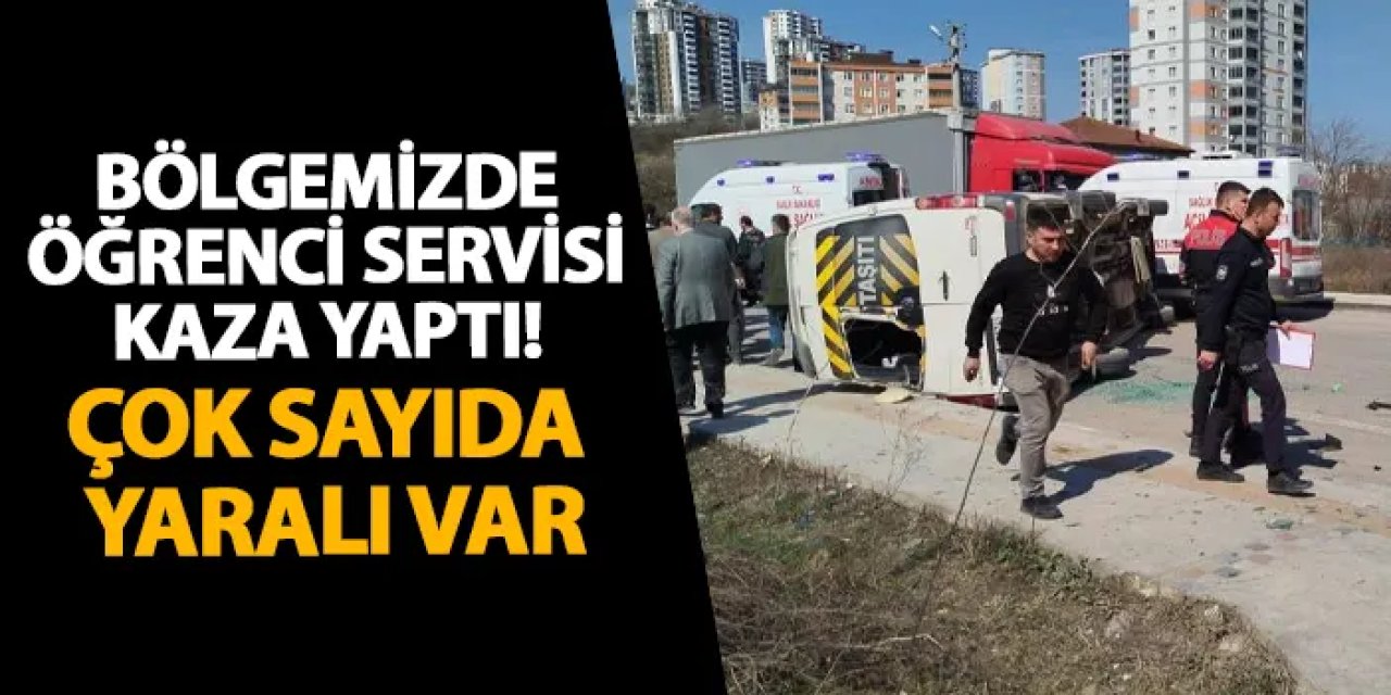 Ordu’da öğrenci servisi kaza yaptı! Çok sayıda yaralı var