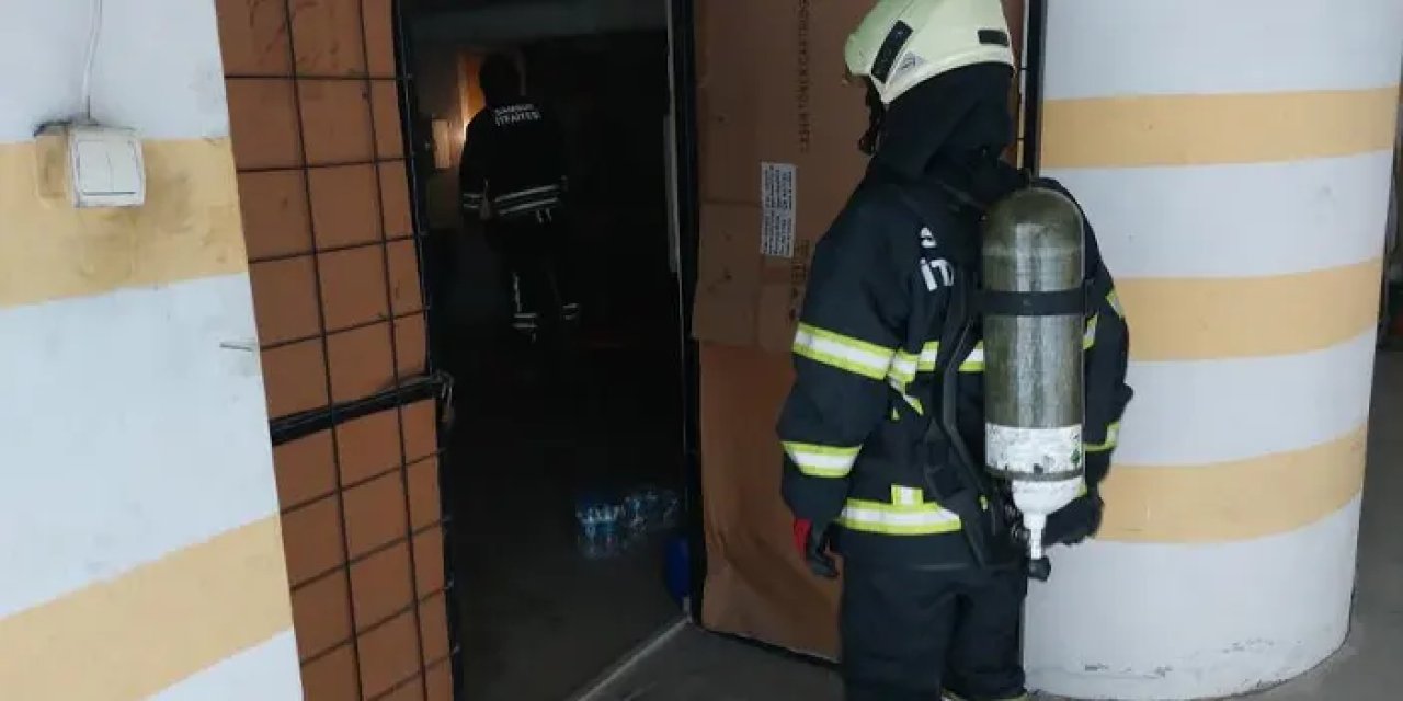 Samsun’da apartmanın bodrum katında yangın!