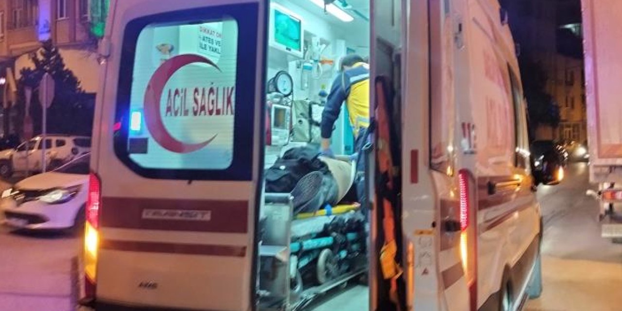 Samsun'da bisiklete çarpan motosiklet sürücüsü yaralandı