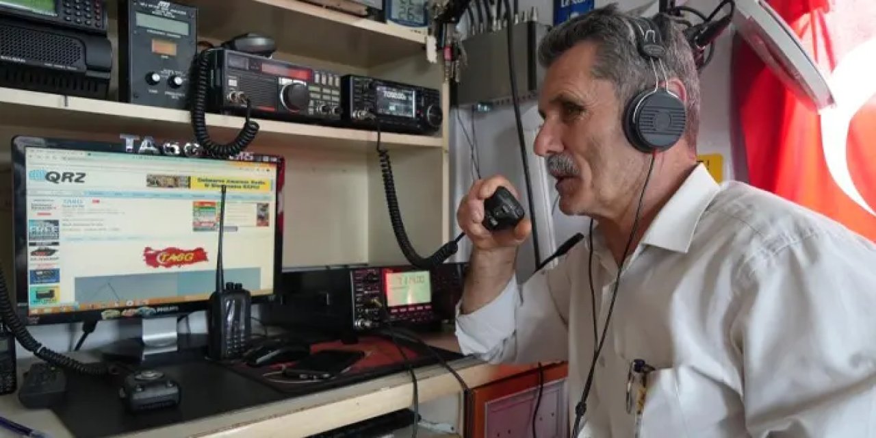 Samsun’da evine kurduğu istasyonuyla 180 ülke ile haberleşiyor