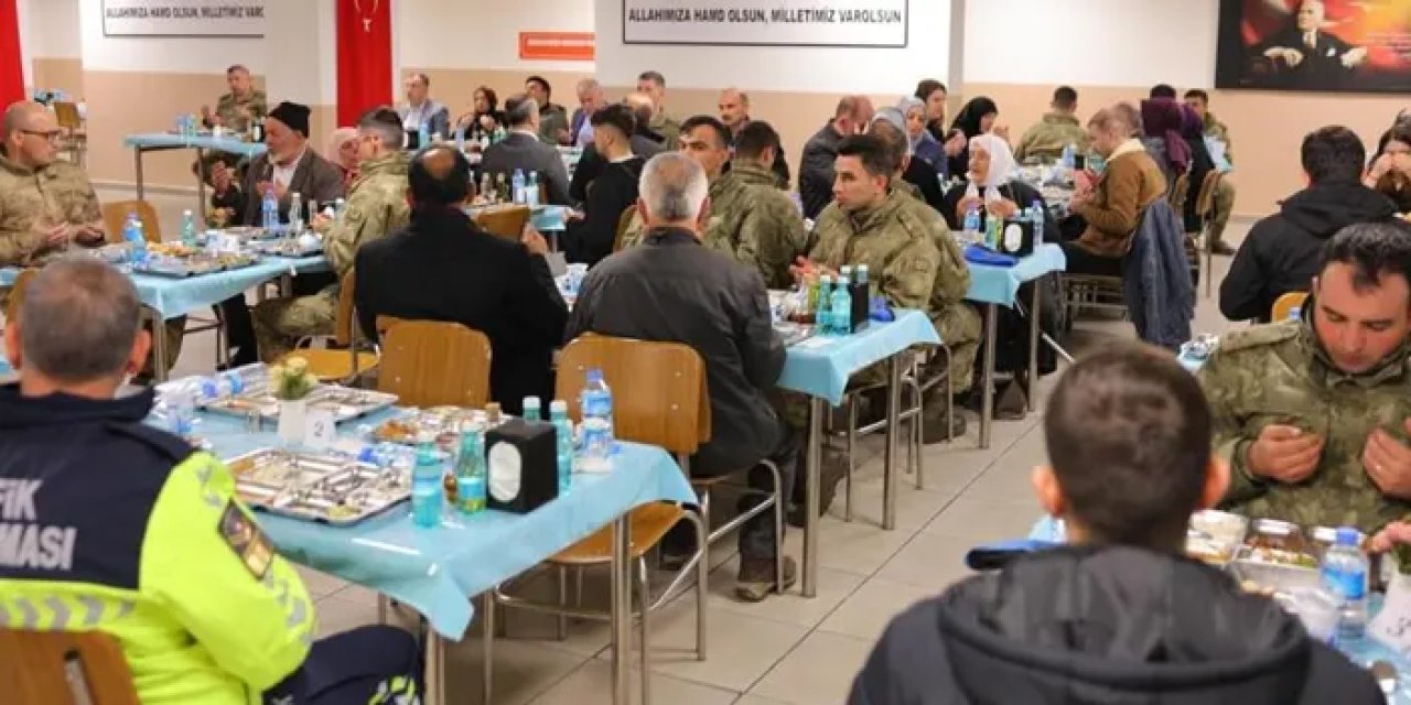 Bayburt’ta şehit ve gazi yakınlarına iftar programı