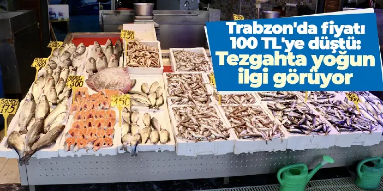 Trabzon'da fiyatı 100 TL'ye düştü: Tezgahta yoğun ilgi görüyor
