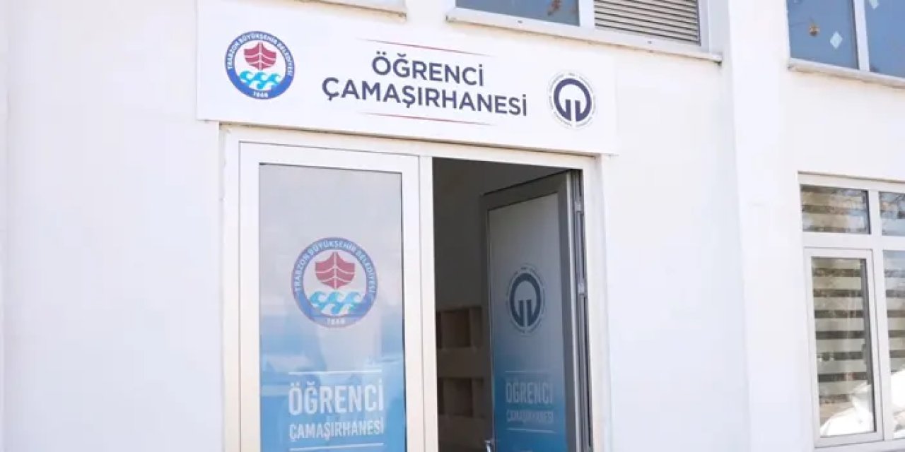 Trabzon’da ücretsiz çamaşırhane öğrencilerden tam not aldı